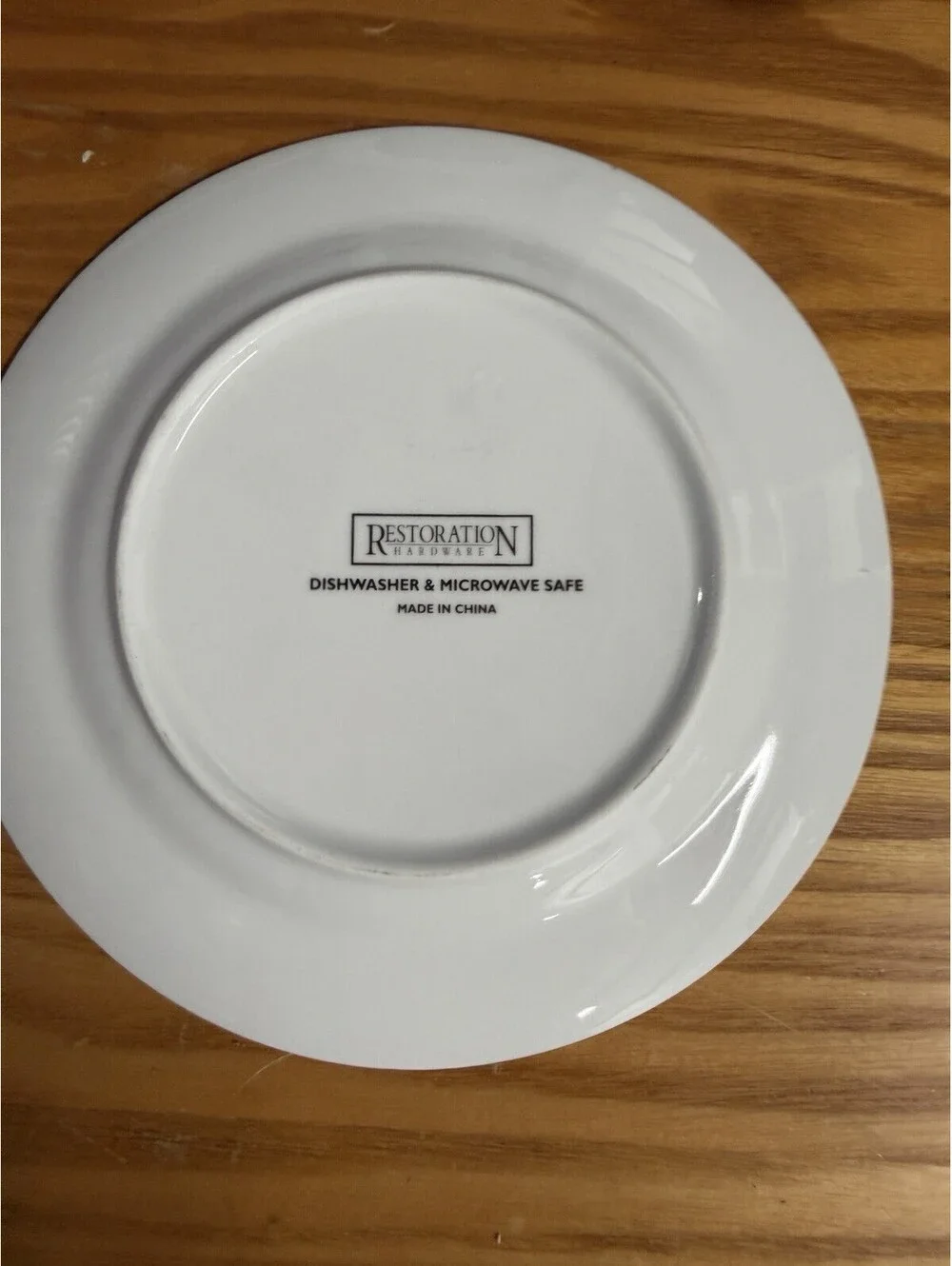 Set of 4 Restoration Hardware Classic Cheese Tapas Appetizer Plates 7.75” MINT *